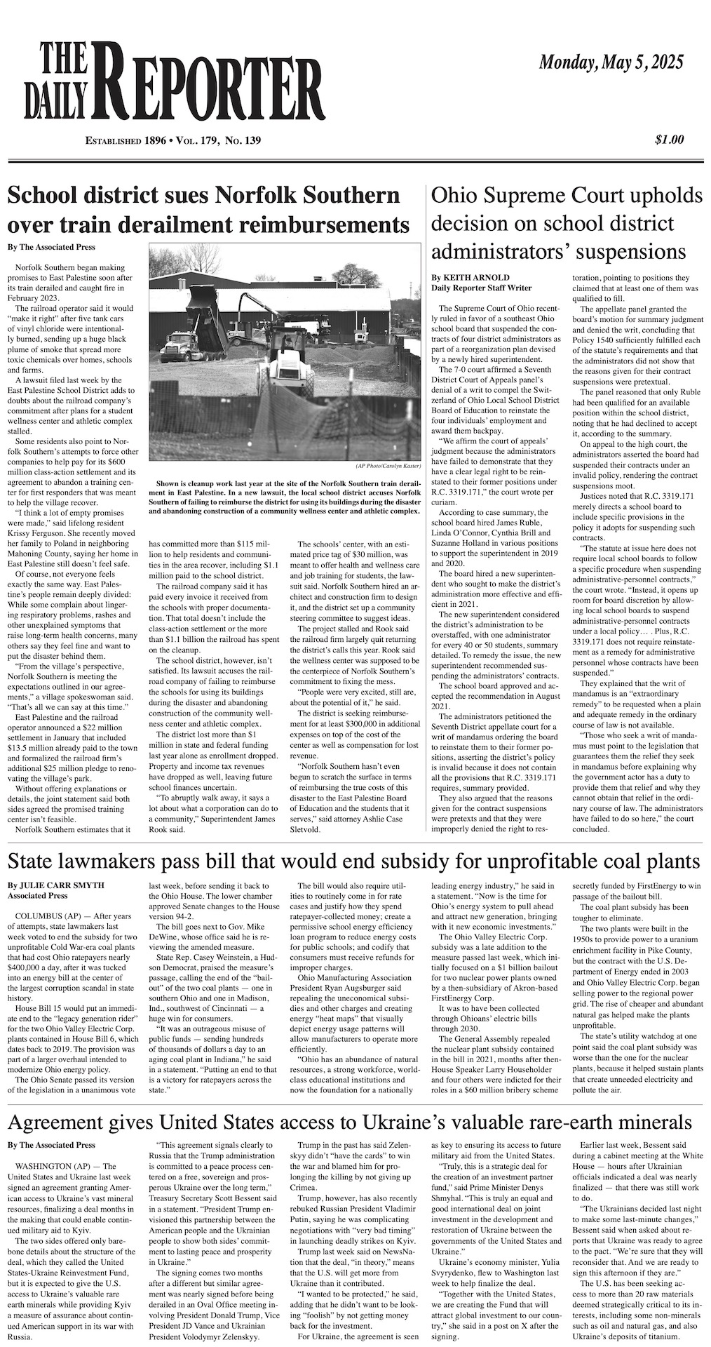 Monday, May 5, 2025