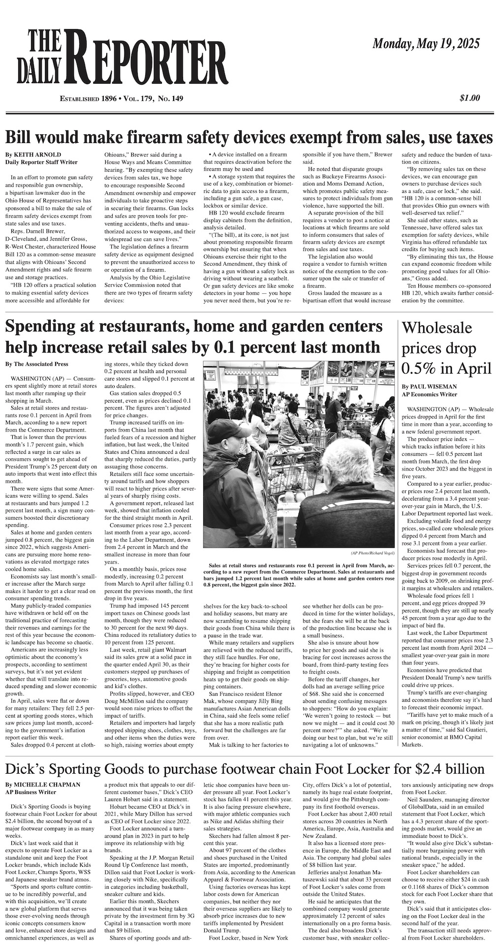 Monday, May 19, 2025