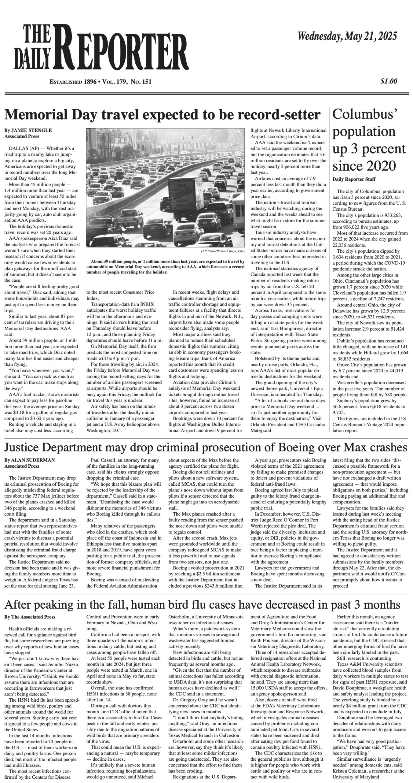 Wednesday, May 21, 2025