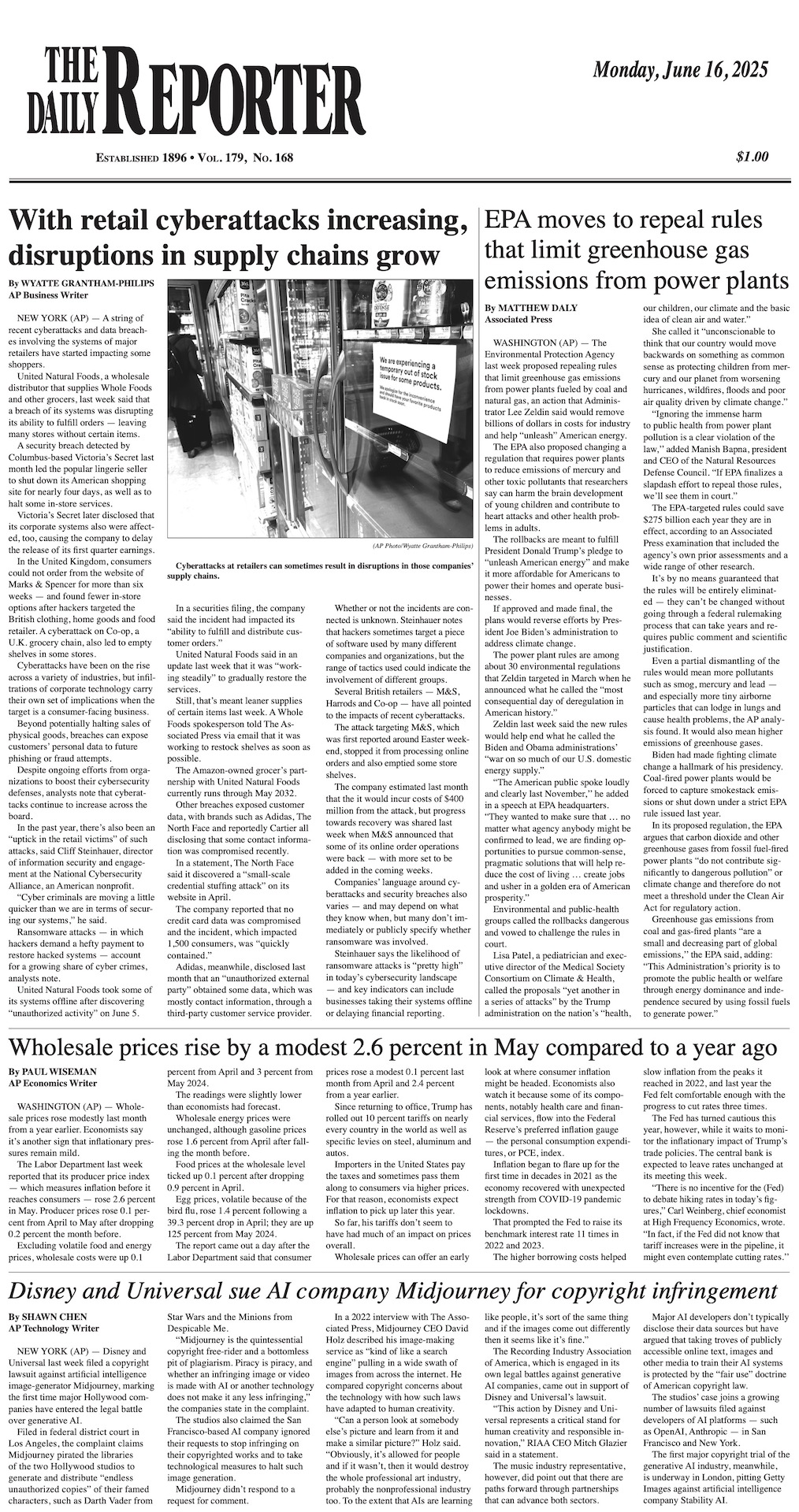 Monday, June 16, 2025