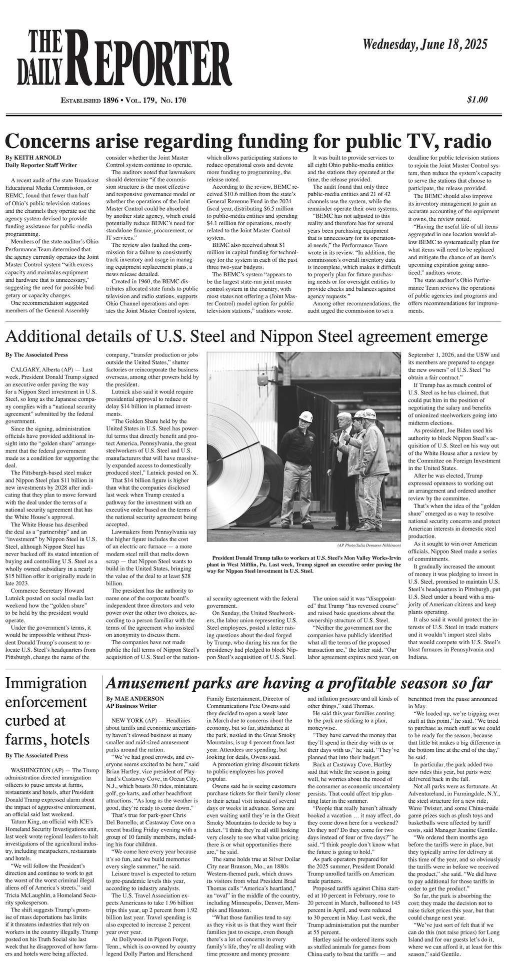 Wednesday, June 18, 2025