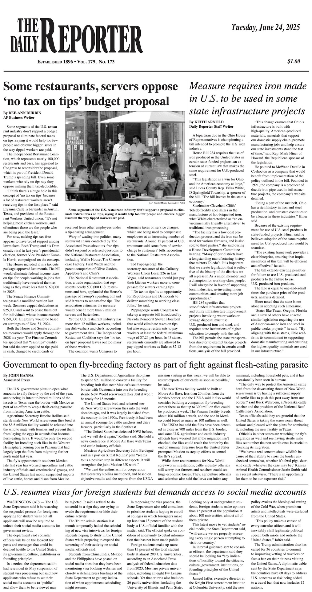 Tuesday, June 24, 2025