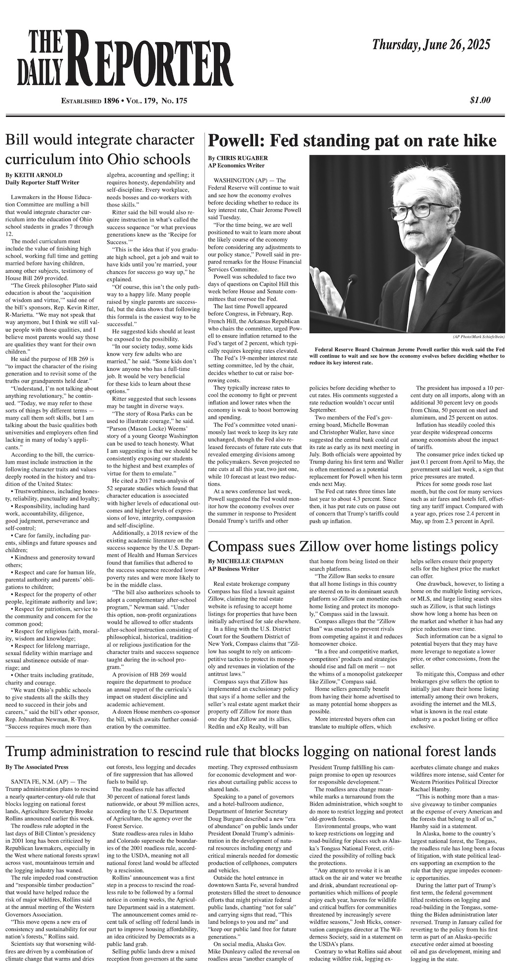 Thursday, June 26, 2025