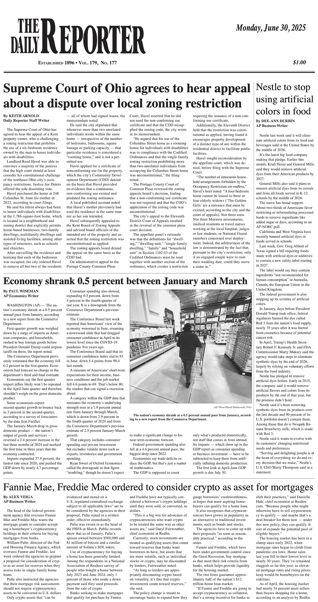 Monday, June 30, 2025
