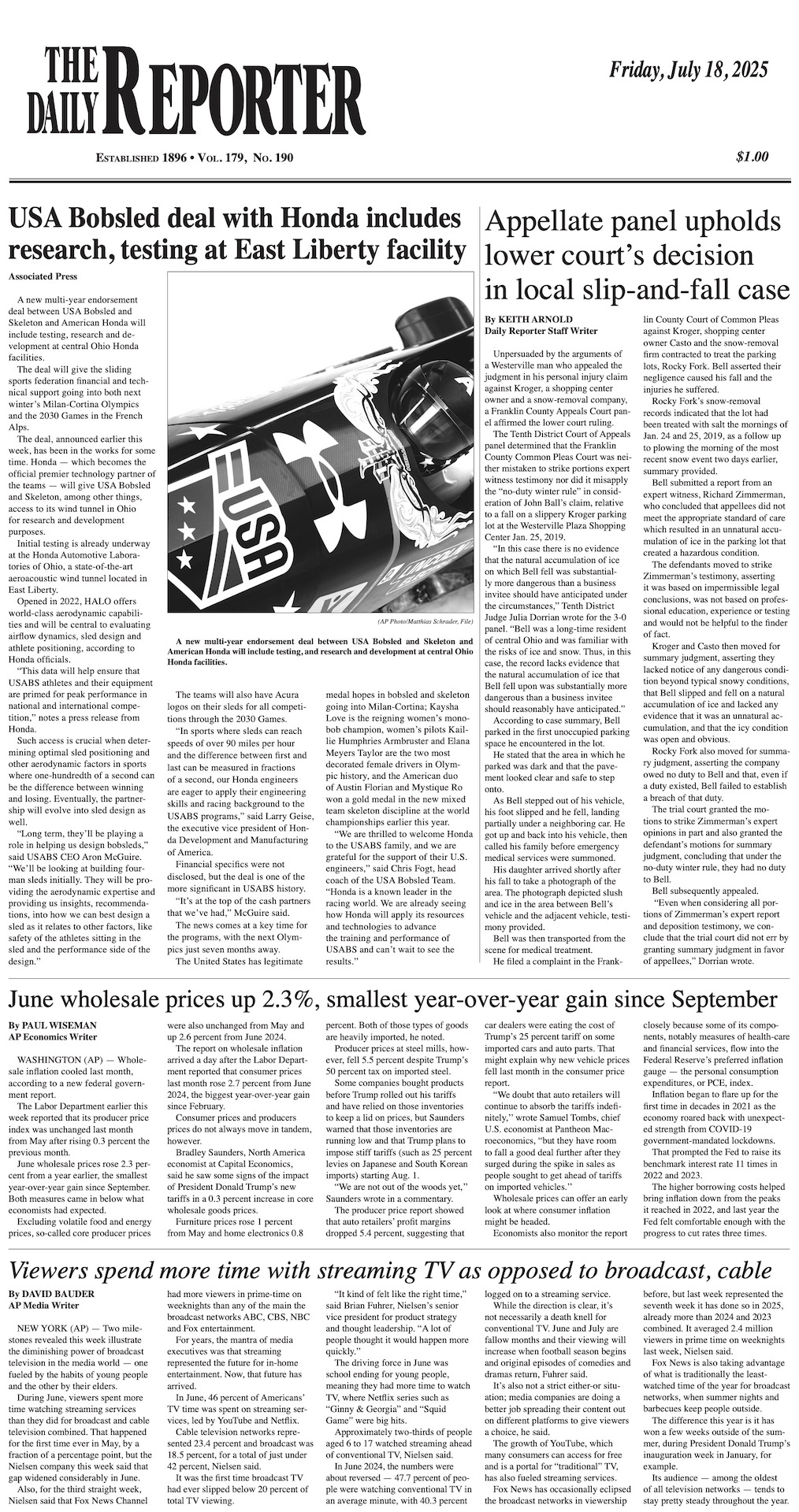 Friday, July 18, 2025