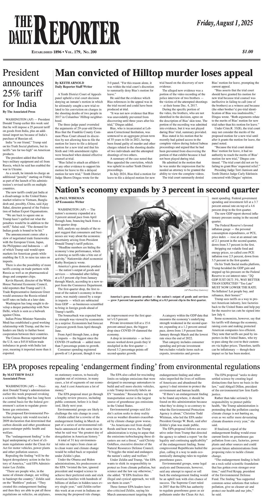 Friday, August 1, 2025