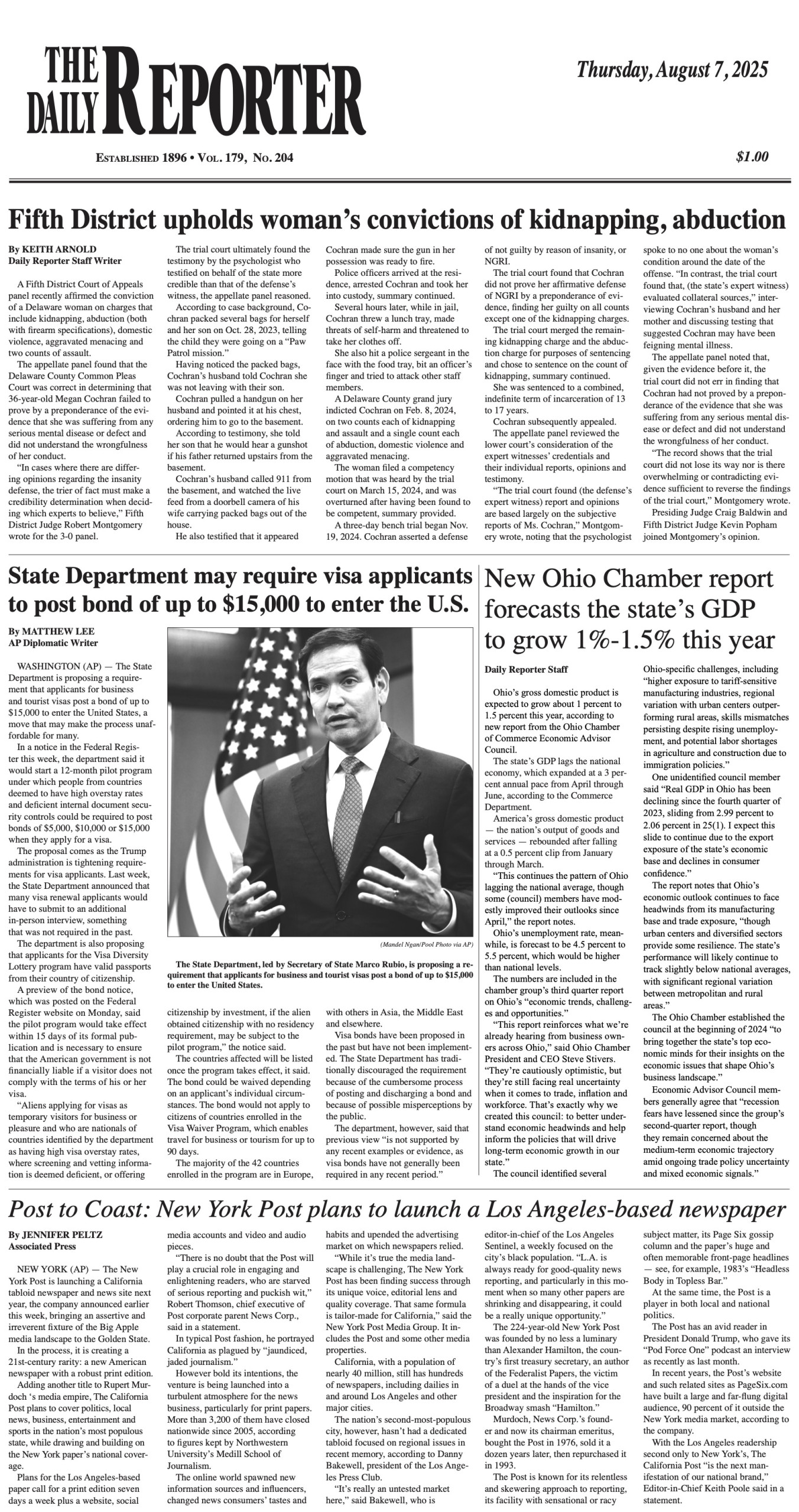 Thursday, August 7, 2025