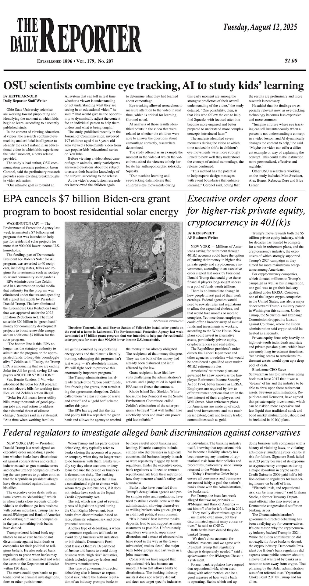 Tuesday, August 12, 2025