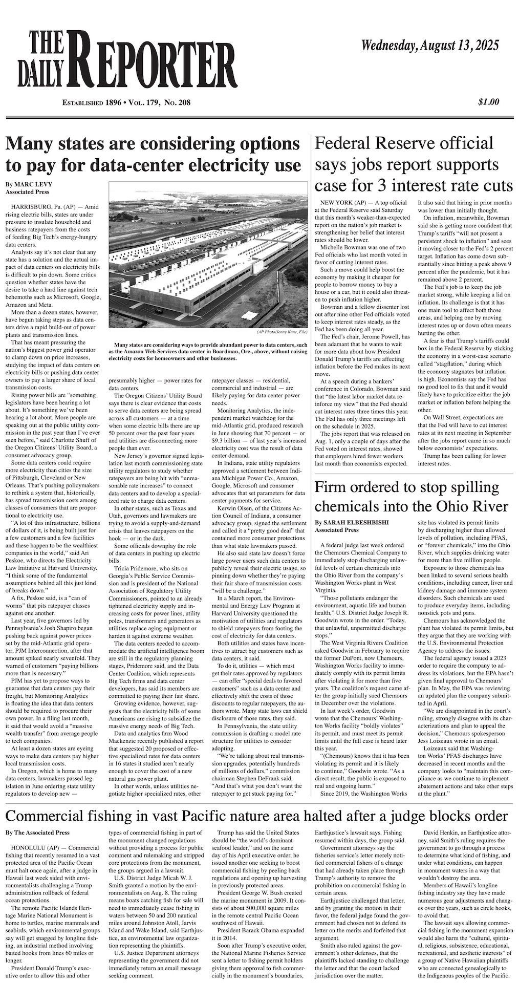 Wednesday, August 13, 2025