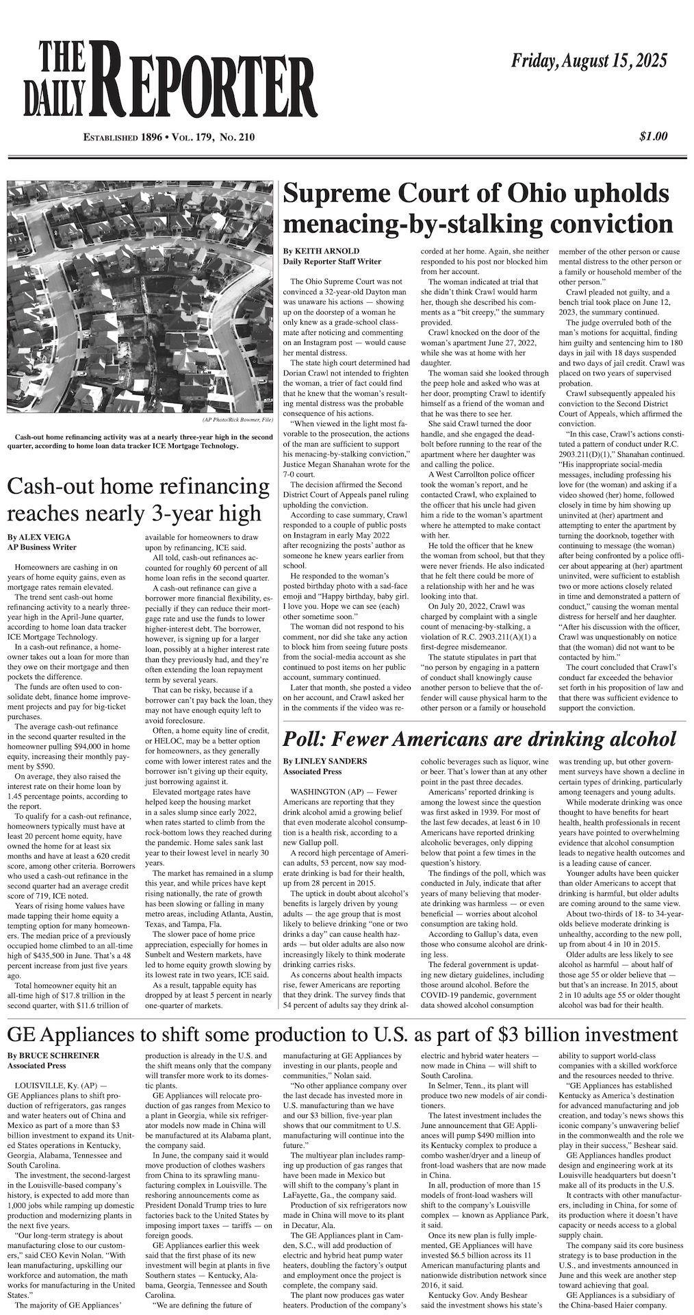Friday, August 15, 2025