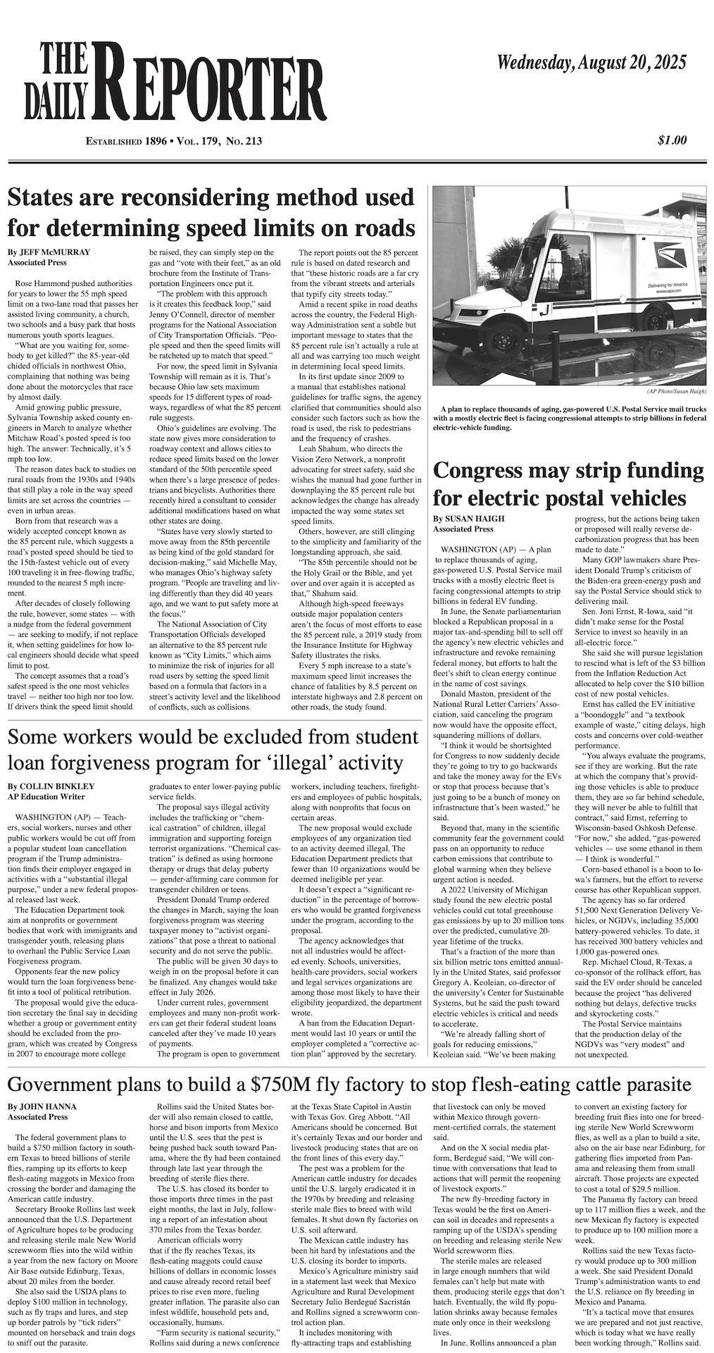 Wednesday, August 20, 2025