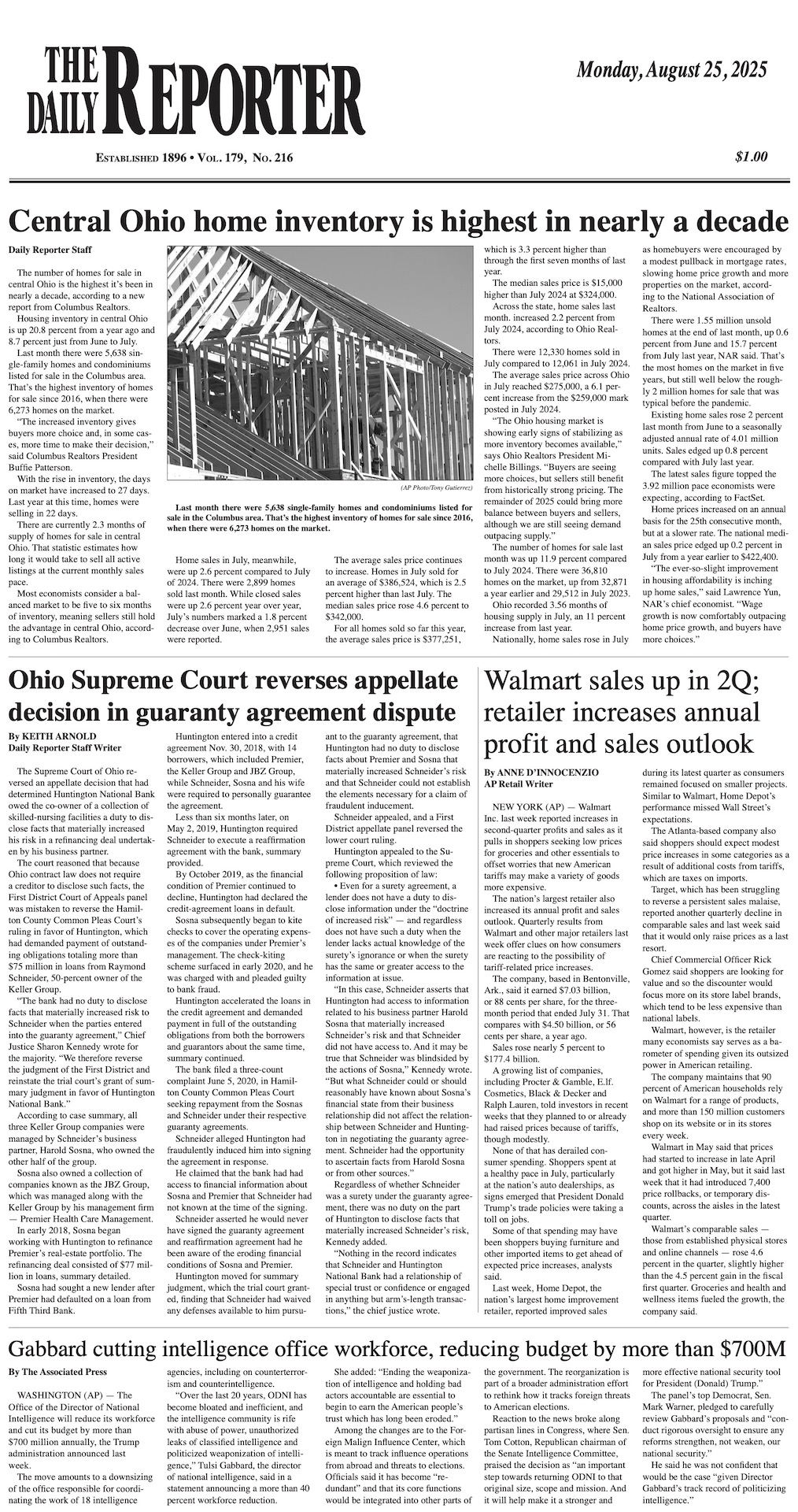Monday, August 25, 2025