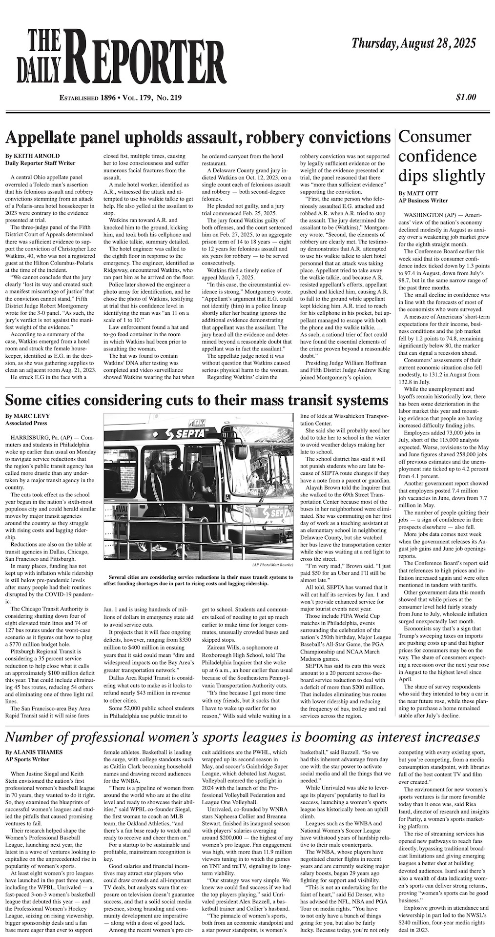 Thursday, August 28, 2025