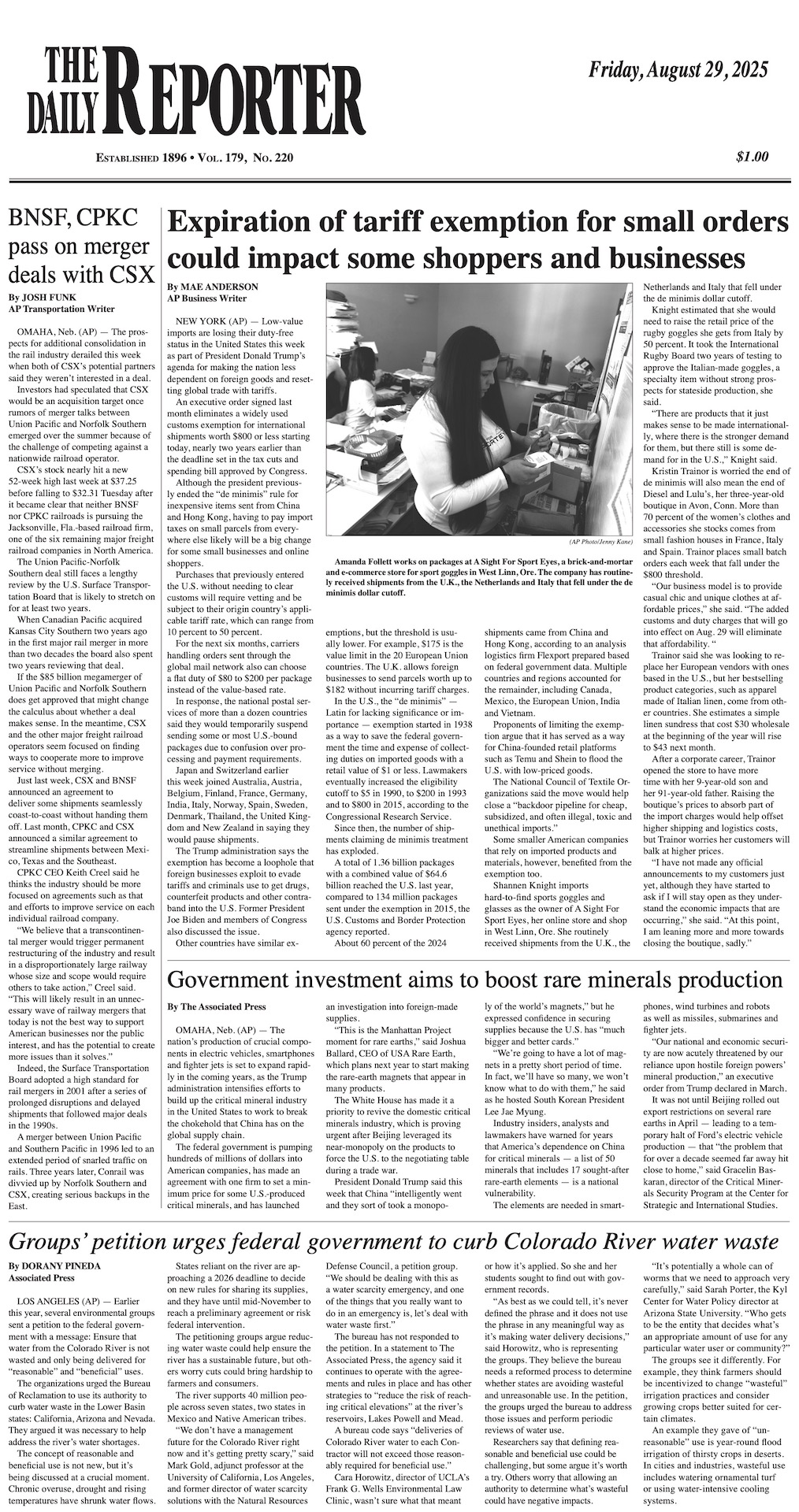 Friday, August 29, 2025
