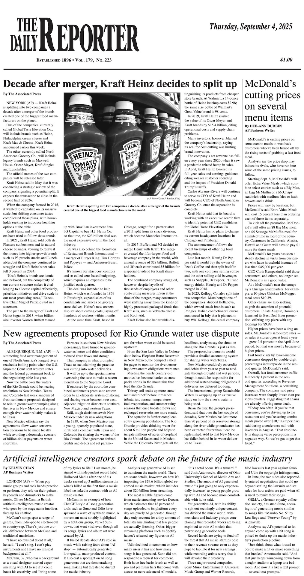 Thursday, September 4, 2025