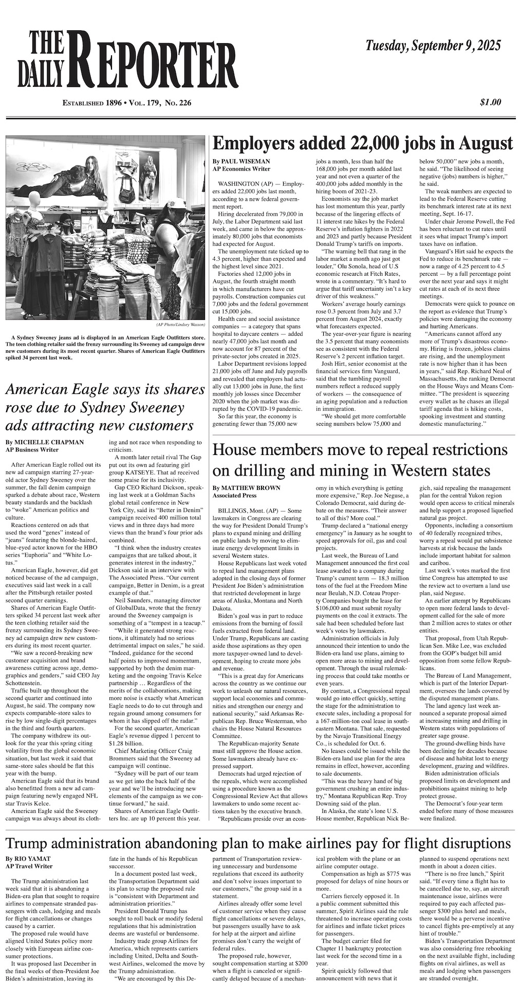 Tuesday, September 9, 2025