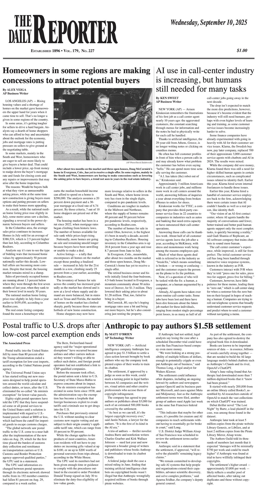 Wednesday, September 10, 2025