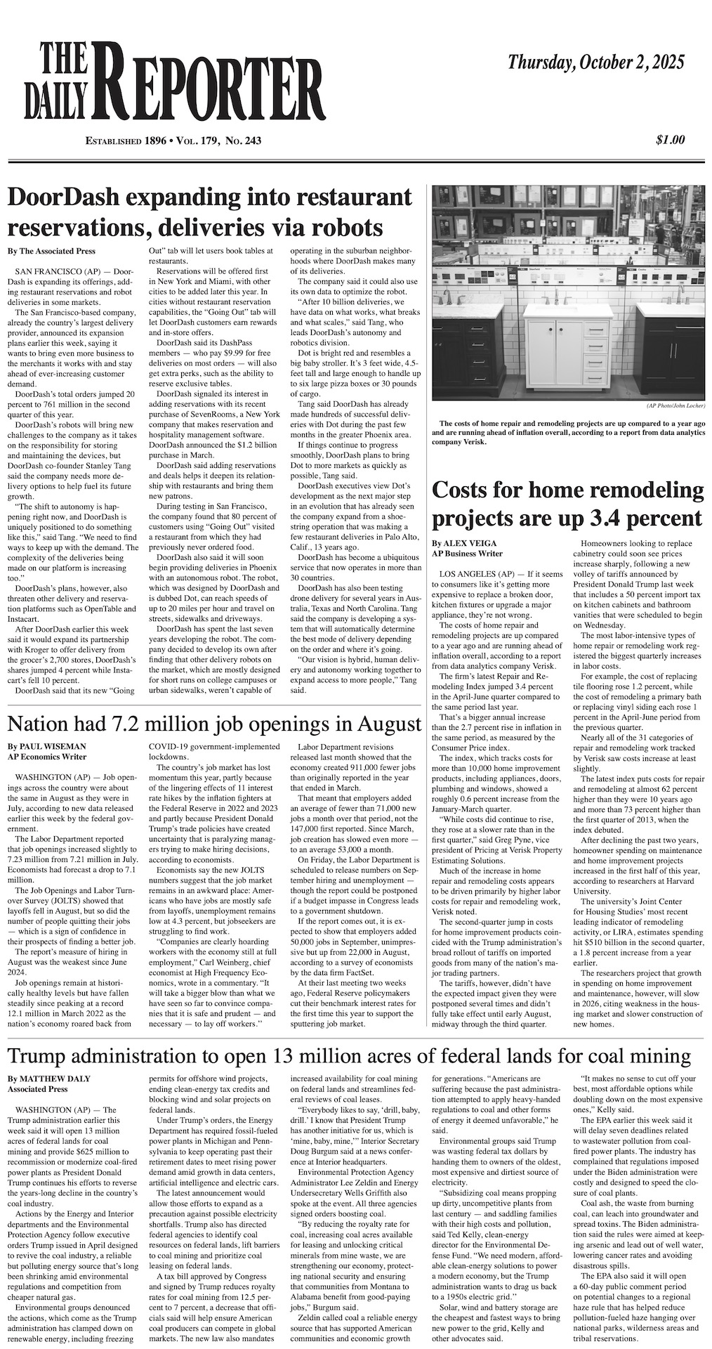 Thursday, October 2, 2025