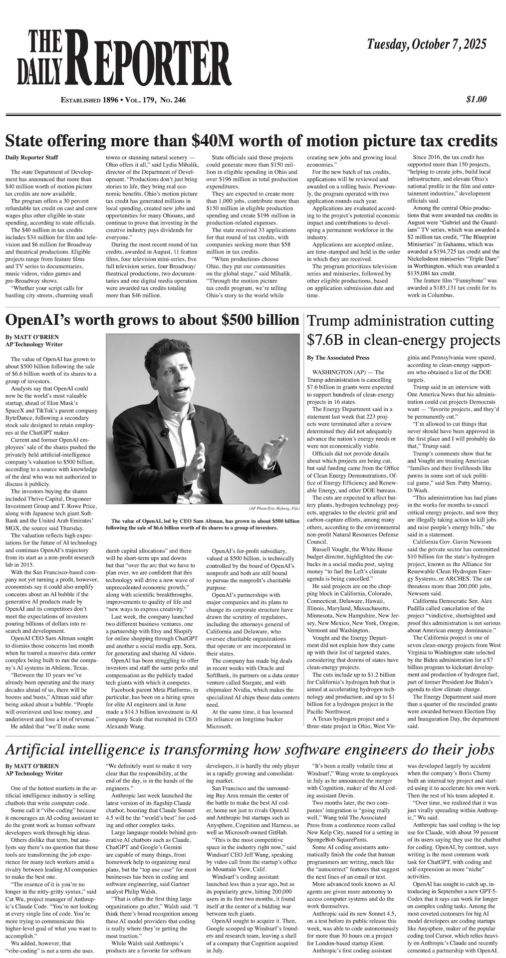 Tuesday, October 7, 2025