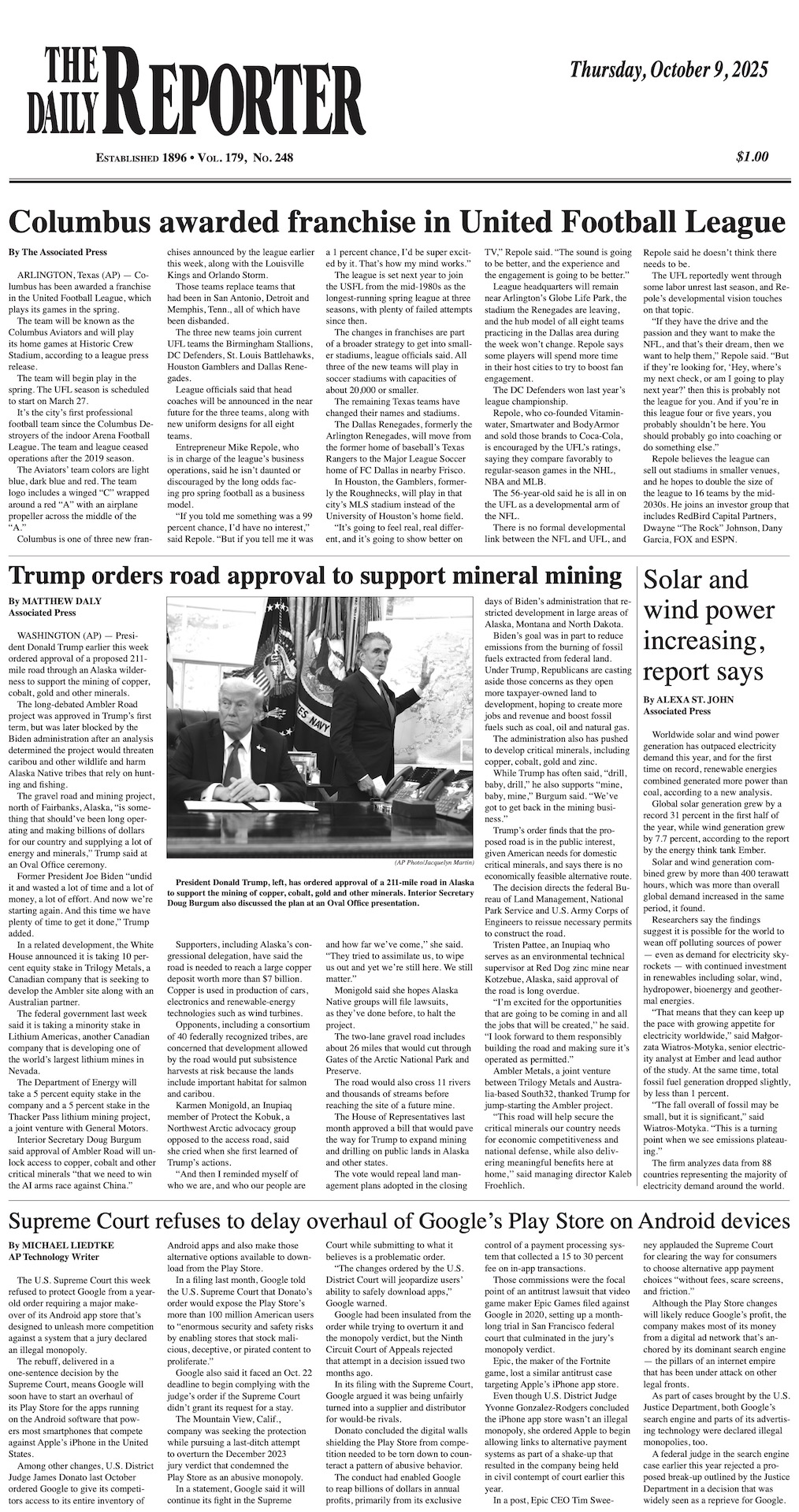 Thursday, October 9, 2025