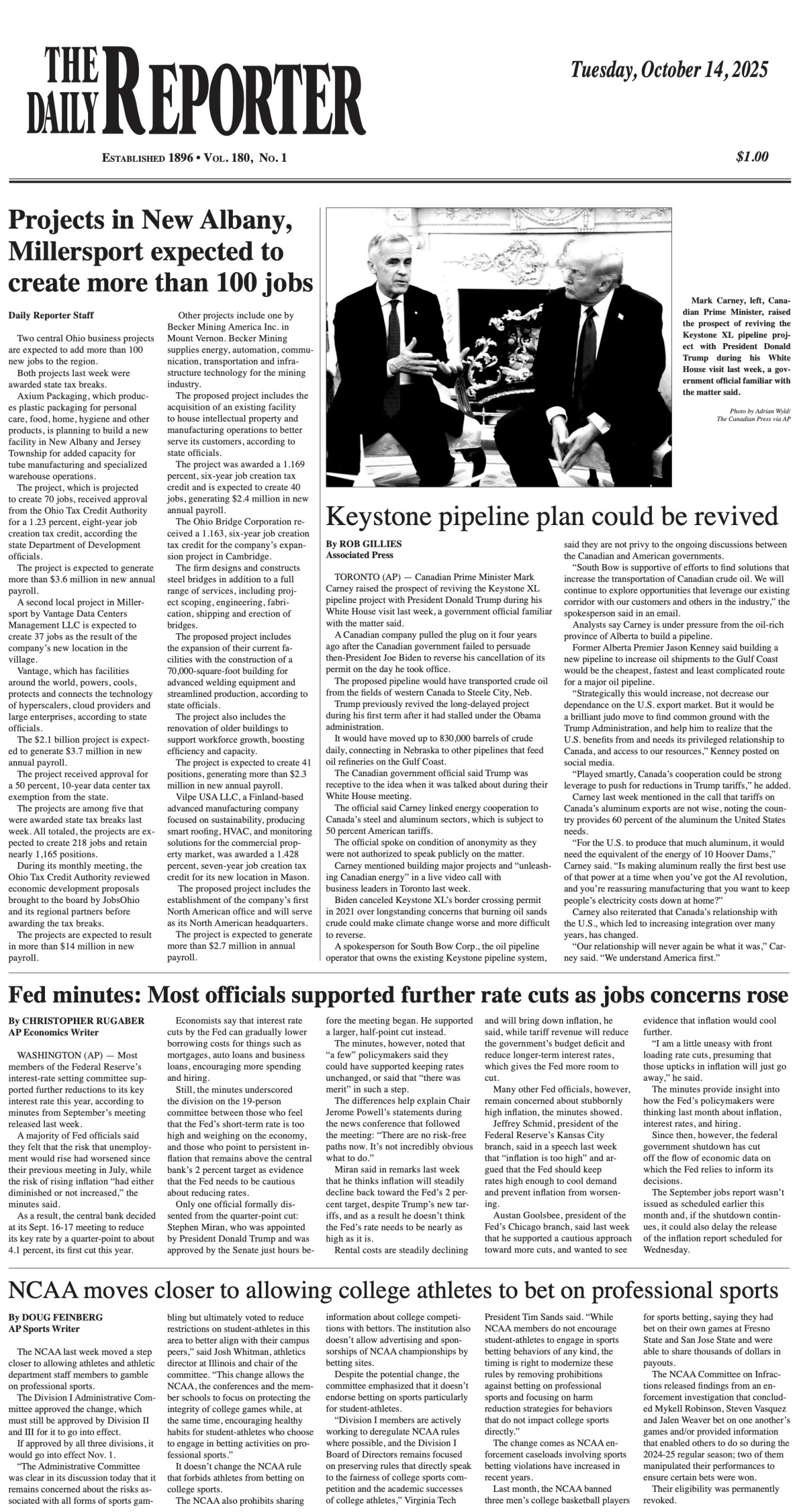 Tuesday, October 14, 2025