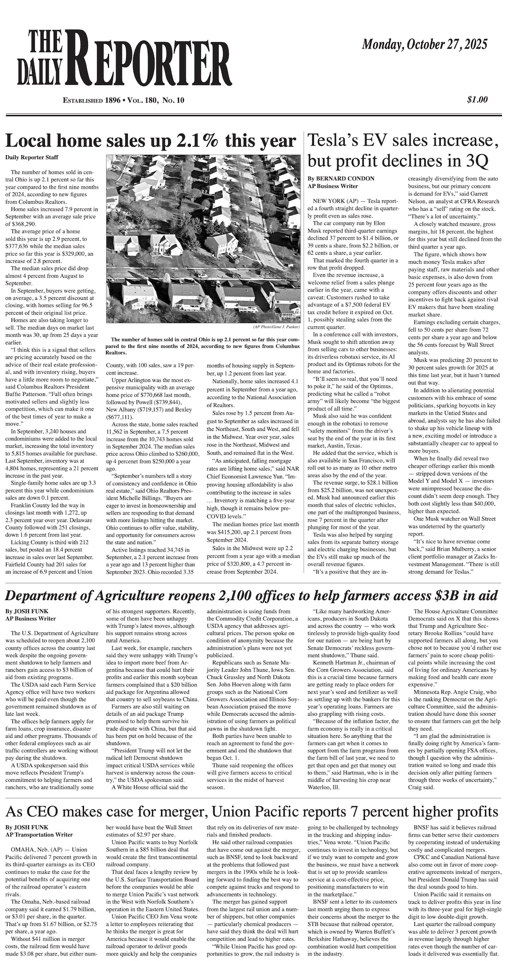 Monday, October 27, 2025