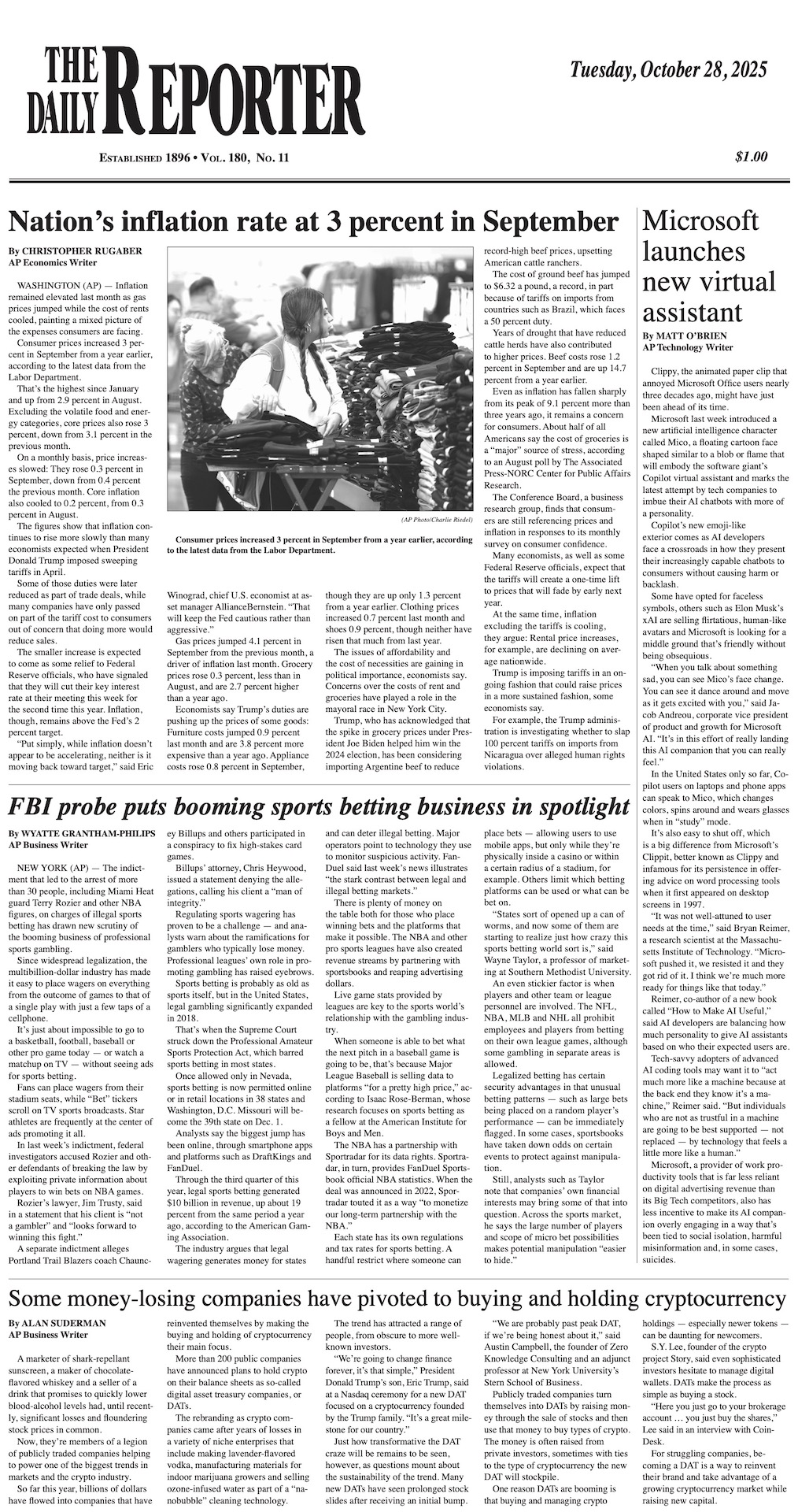 Tuesday, October 28, 2025