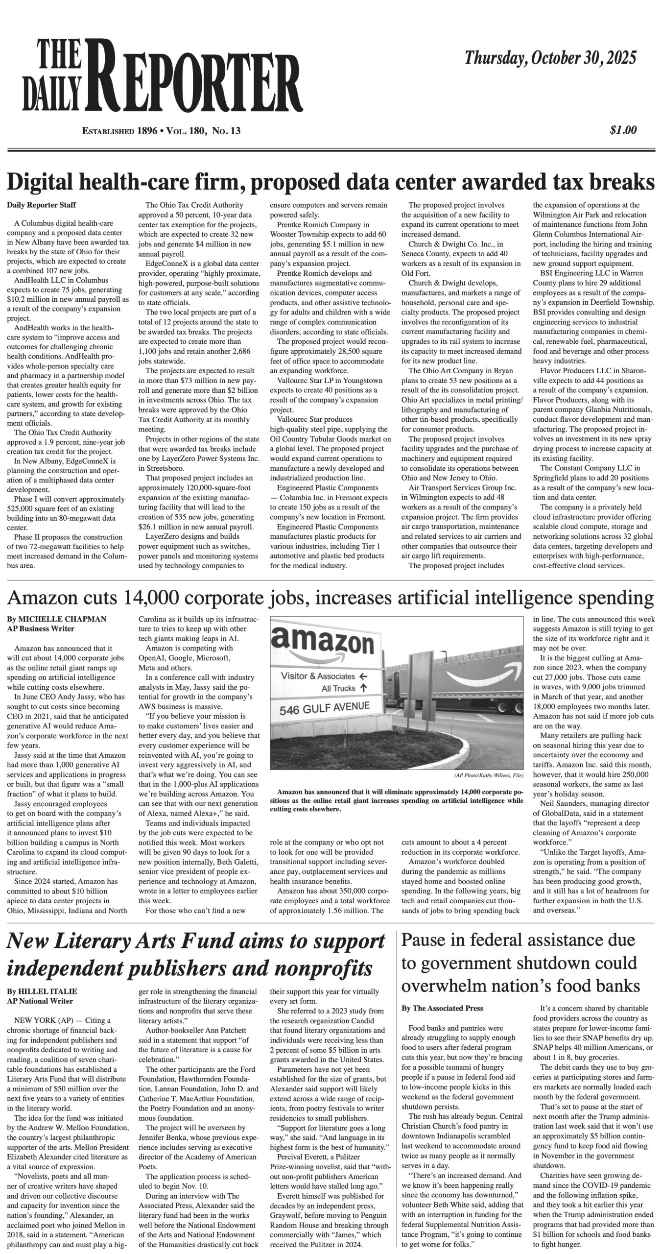 Thursday, October 30, 2025