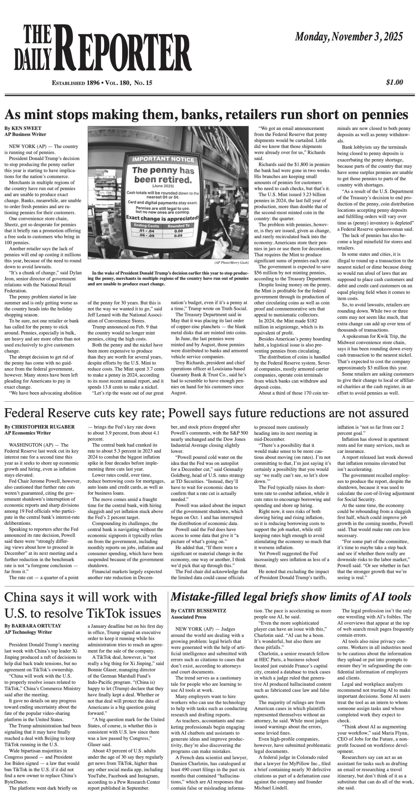 Monday, November 3, 2025