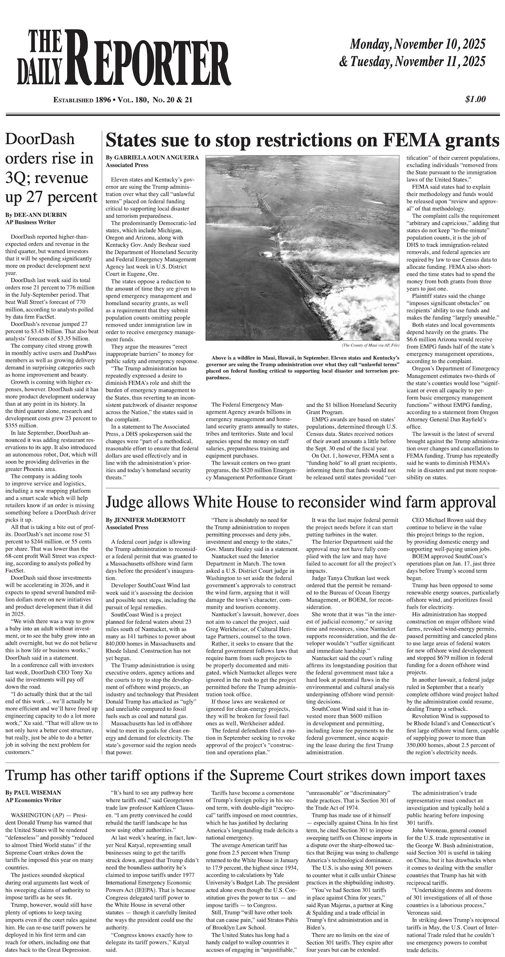 Monday, November 10, 2025