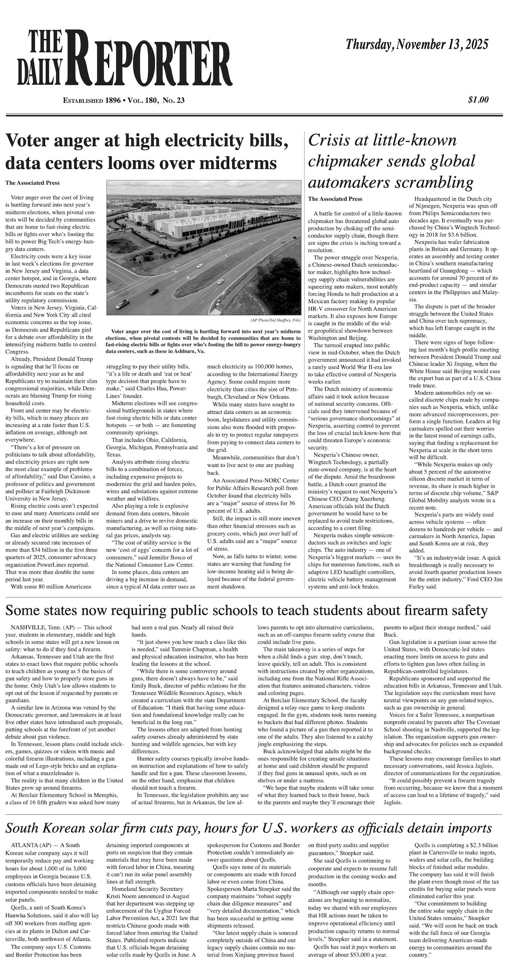 Thursday, November 13, 2025