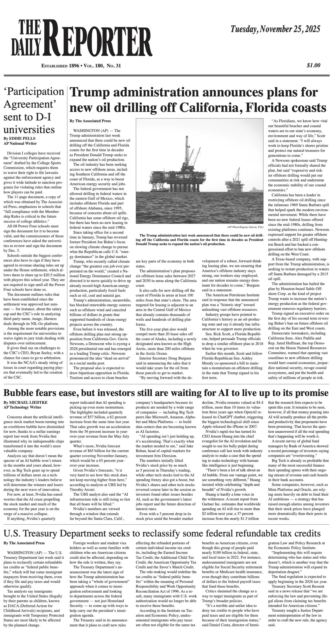 Tuesday, November 25, 2025