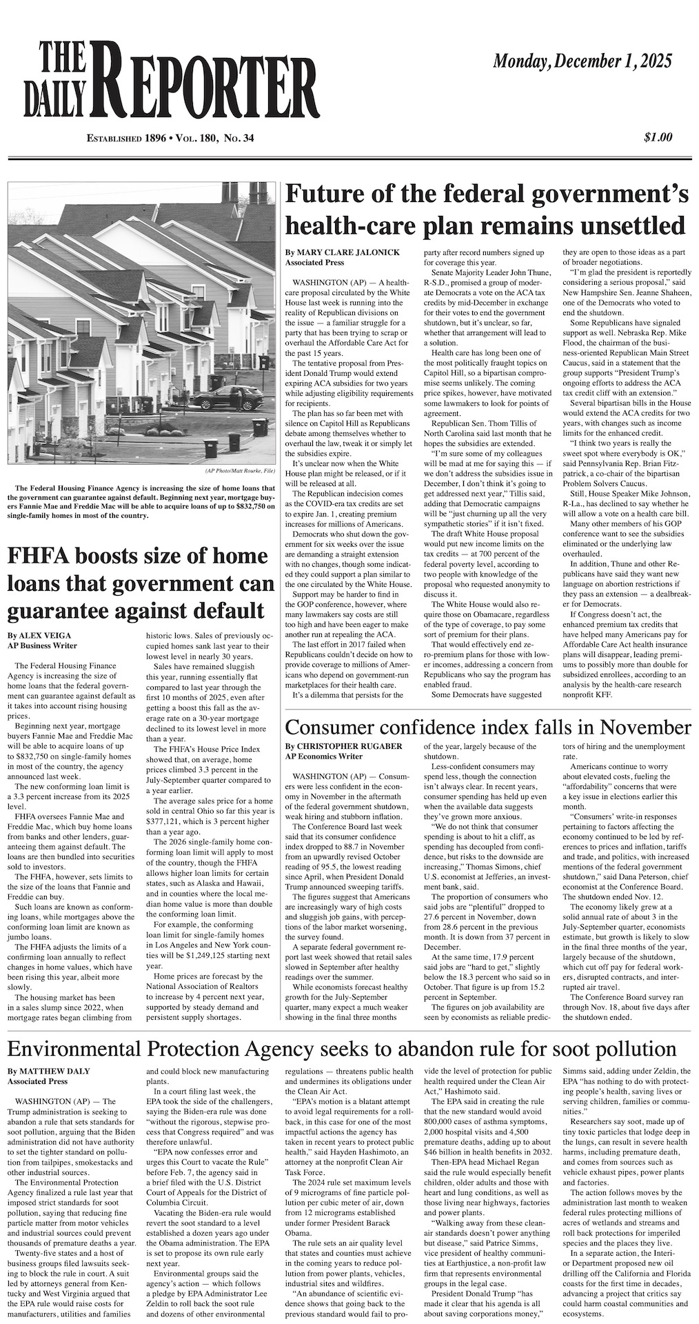 Monday, December 1, 2025