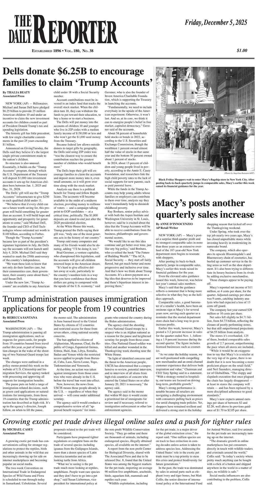 Friday, December 5, 2025